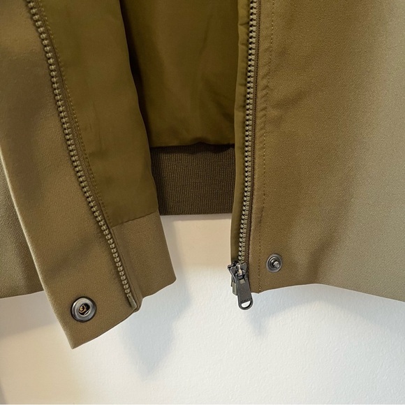 Athleta Olive Green Bomber Jacket - Picture 6 of 11